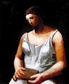 Femme en blanc 1922 Cubism